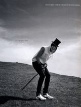 高清组图：花男李民浩黑白写真 化烟熏妆显妖魅