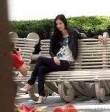 幻灯图集：乐基儿到上海拍摄广告 生活舒心长肚腩