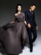 组图：董璇高云翔登封面 夫妻档恩爱打造复古大片