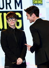 高清组图：SJ-M北京发新专辑 成员变上班族卖萌