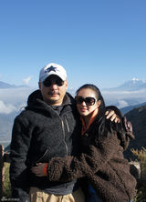 组图：张雨绮为王全安庆生 海拔3800独享二人世界