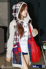 组图：韩国团体T-ara结束马来西亚演出抵达仁川机场