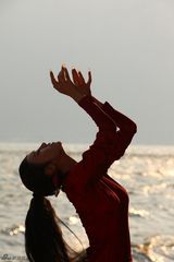 组图：冯小刚杨丽萍云南丽江拍摄广告短片