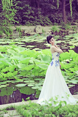 组图：芙蓉姐姐青花瓷玩中国风 重回清华园摆POSE