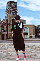 组图：时尚设计师夕又米街拍似潇洒美少年