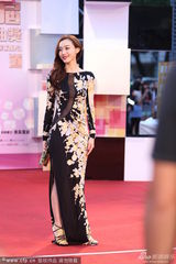 组图：范玮琪中国风长裙亮相 红唇优雅似女神