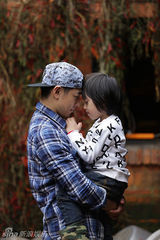 组图：林志颖和Kimi《爸爸去哪儿》独家花絮照