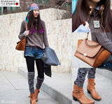 明星爱街拍第16期：2012新年红装VS复古LOOK