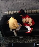 组图：Kimi王诗龄再相见 超萌小伙伴亲密无间