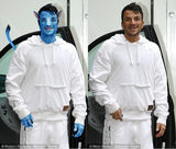 幻灯图：怀恩豪斯苏珊大妈被阿凡达 蓝皮肤成时尚