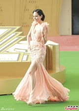 组图：陈法拉携港姐出席活动露背装艳压全场