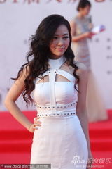 组图：张靓颖亮相百花红毯 白色长裙性感抢镜