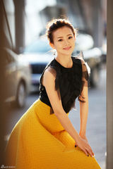 组图：王靖云写真造型精致 演绎清新时尚丽人