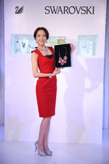 组图：佟丽娅出席时尚活动红裙尽显妩媚