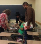 组图：谢娜张杰美国游学照曝光