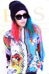 高清组图：GD香港为品牌站台 彩发诡秘显个性