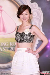 组图：20位候选港姐首晤传媒 佳丽现场展风姿