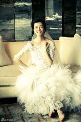组图：车晓婚纱大片唯美典雅婉约动人