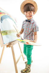 组图：张亮张悦轩父子拍摄时尚大片 酷帅有型