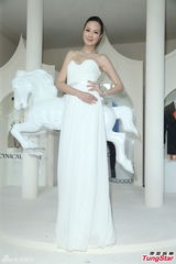 组图：模特露背低胸秀美腿 顶伤上阵拼性感