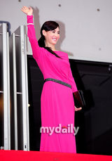 组图：章子怡张东健盛装走红毯 张柏芝粉裙美艳