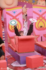 组图：余文乐方力申陈静出席游戏节目录影