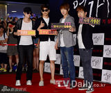 组图：神话少时等助阵韩片《铁线虫》VIP试映