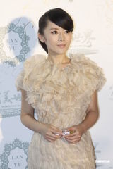 组图：李湘火红裙看秀 柳岩酥胸半露呼之欲出