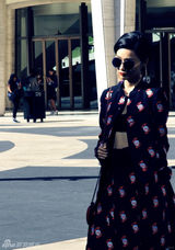 组图：田原亮相纽约时装周推送中国风