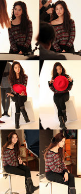 组图：李清雅鞋品牌广告写真 彰显成熟清纯