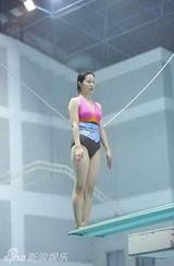 组图：江苏卫视《星跳水立方》艺人训练图