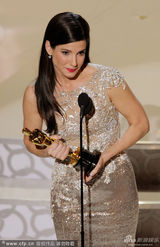 高清图：奥斯卡颁奖现场 桑德拉-布洛克斩获影后