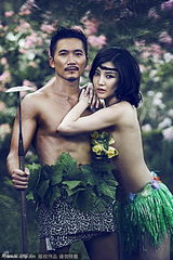 组图：女星斗艳菜叶清凉裹身 夏娃诱惑秀色可餐