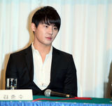 高清图：组合JYJ出席任命仪式 当选宣传大使