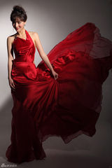 组图：女星叶倩云礼服写真星范十足