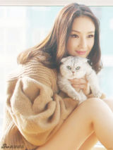 组图：孙宁温情猫咪写真 微博赞涵予黄渤很有爱