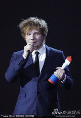 组图：全英音乐奖 艾德-希兰获英国最佳男歌手