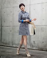 高清组图：宋慧乔代言仔裤大玩变发 俏丽娇媚模样