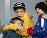 高清组图：贝克汉姆赢球脱上衣秀身材 儿子观战