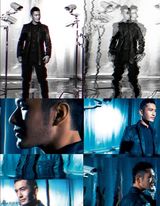 组图：《男人装》首推男星封面 黄晓明演绎另类