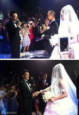 组图：孙茜婚礼内场 灯火缭绕唯美烂漫