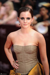 高组图：《哈7下》纽约首映 艾玛低胸礼服亮相