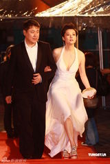 幻灯：香港金像奖颁奖红毯 袁立深V礼服显丰满胸围