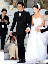 高清图：张东健高小英大婚 幸福甜蜜温馨全场