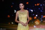组图：2013新浪微博之夜红毯 杨恭如嫩黄裙妩媚