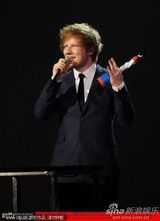 组图：全英音乐奖 艾德-希兰获英国最佳男歌手