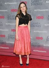 组图：《权力游戏》开播红毯 龙女俏皮瑟曦冷艳