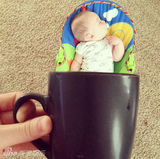 组图：杯子宝宝创意照走红 妈妈齐呼卡哇伊