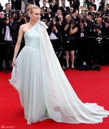 高清组图：黛安-克鲁格飘逸水蓝色斜肩礼服亮相