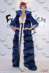 组图：众星出席香港皮草设计比赛争奇斗艳